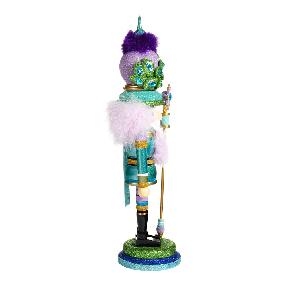 Kurt Adler 17.5-Inch Hollywood™ Peacock Hat Nutcracker